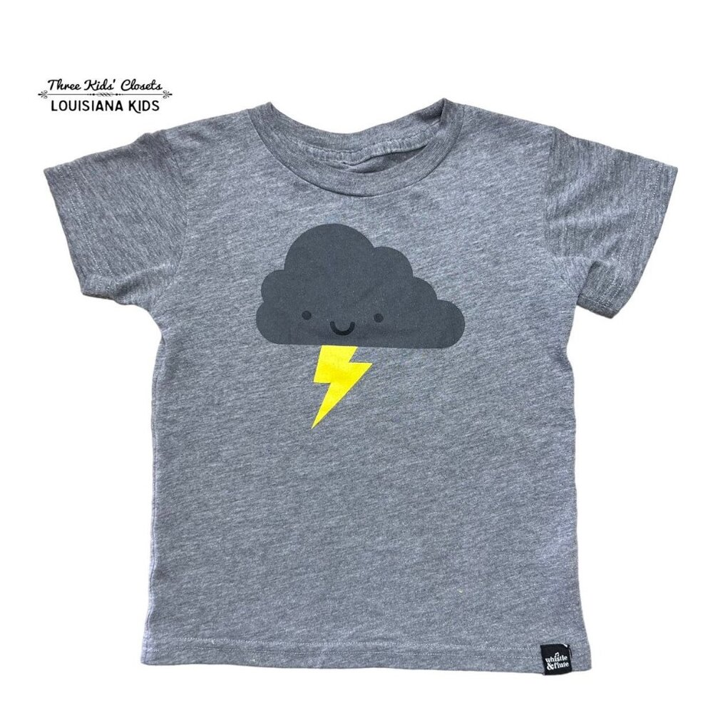 Whistle & Flute 3-4Y Rain Lightening Cloud Tee Shirt